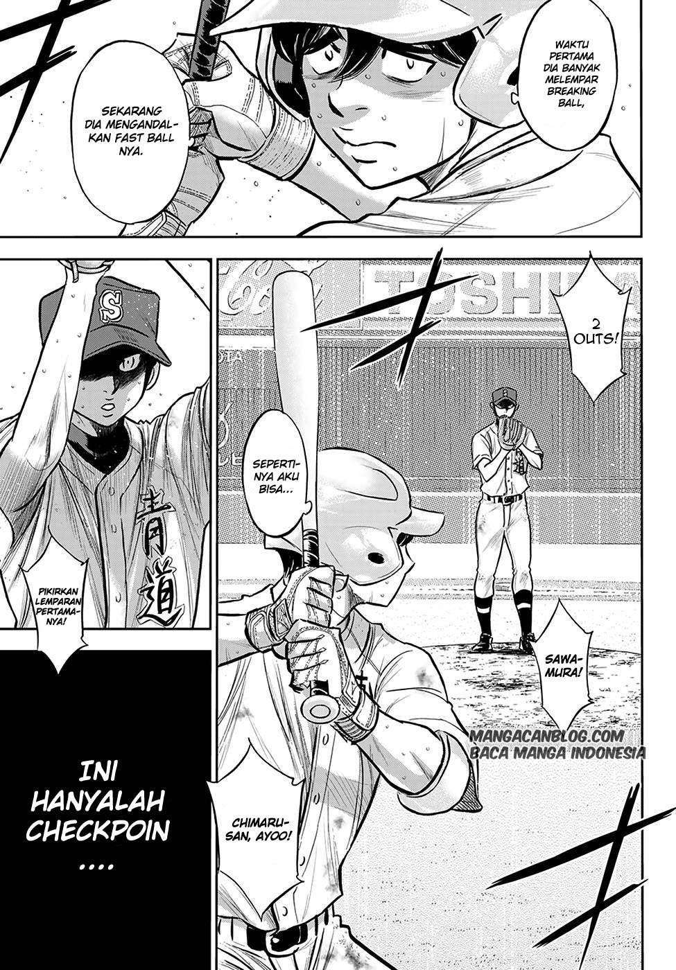 Diamond no Ace Act 2 Bab 244 halaman 14