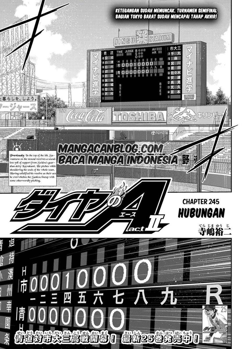 Diamond no Ace Act 2 Bab 245 halaman 1