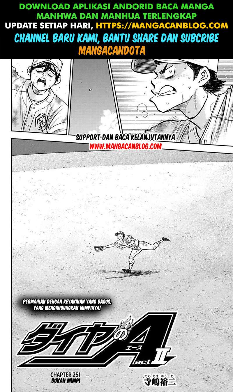 Diamond no Ace Act 2 Bab 251 halaman 2
