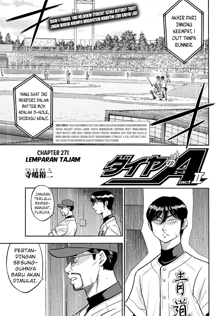 Diamond no Ace Act 2 Bab 271 halaman 4