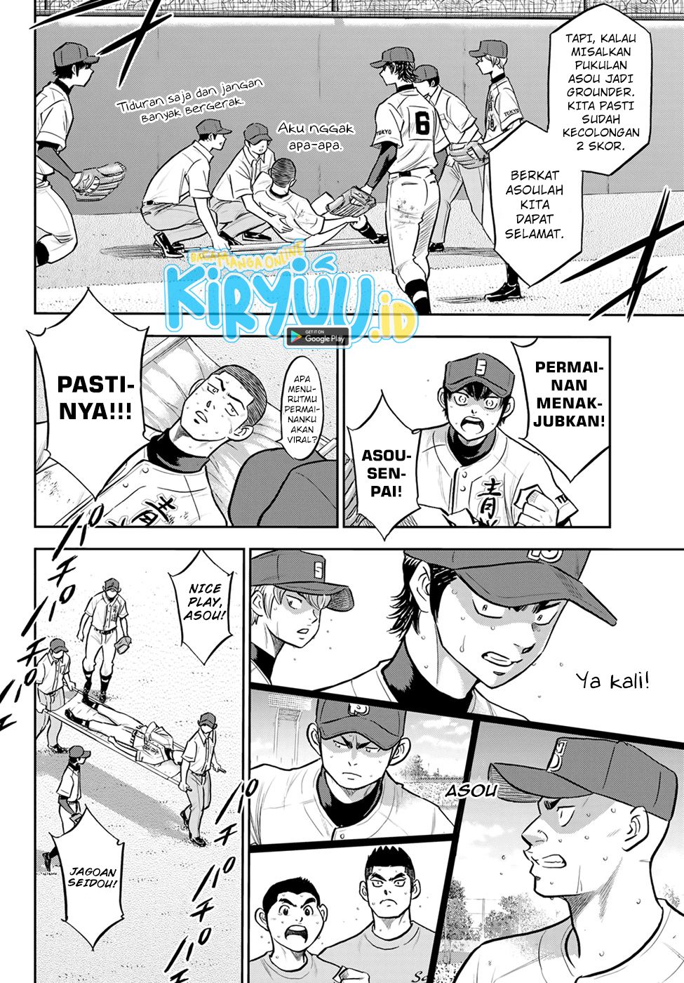 Diamond no Ace Act 2 Bab 278 halaman 9