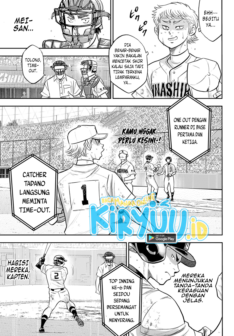 Diamond no Ace Act 2 chapter 280 halaman 19