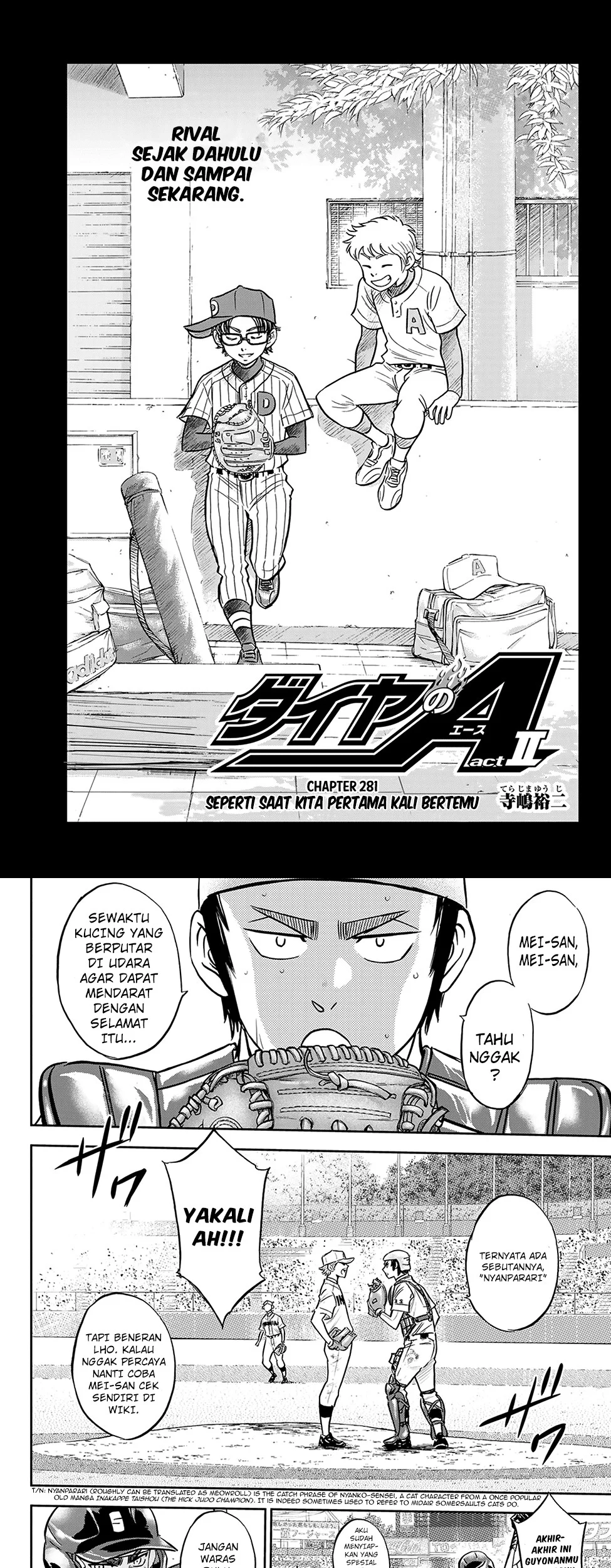 Diamond no Ace Act 2 Bab 281 halaman 3