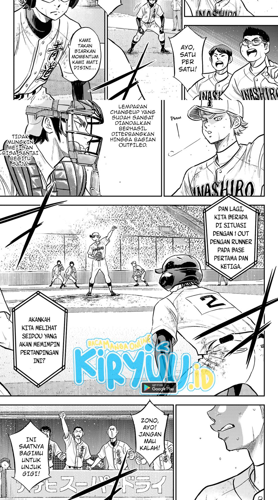 Diamond no Ace Act 2 chapter 282 halaman 13