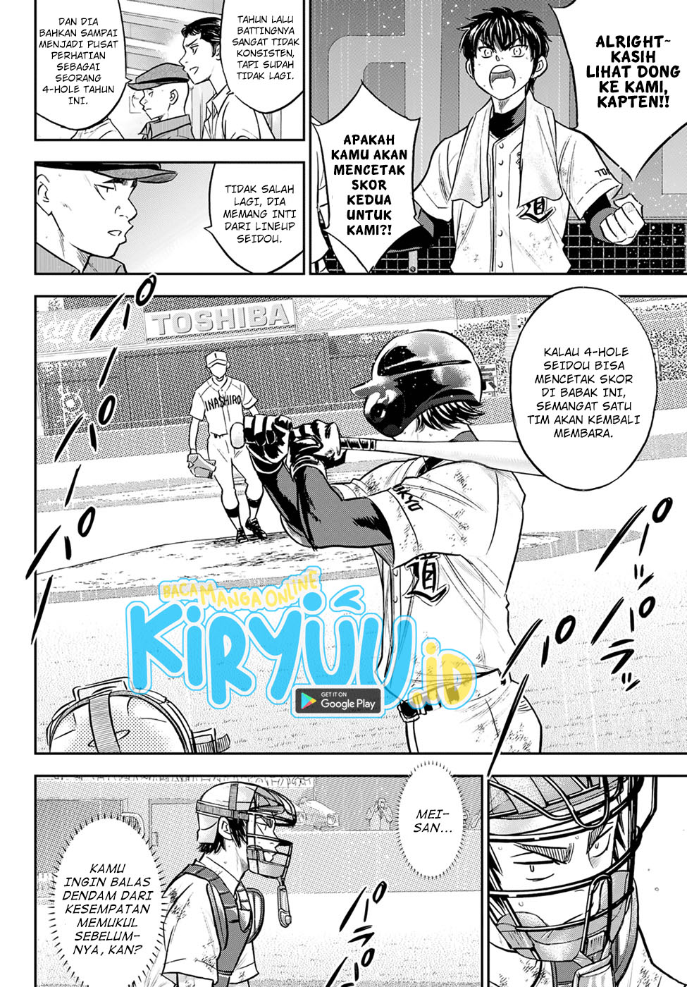 Diamond no Ace Act 2 Bab 291 halaman 10