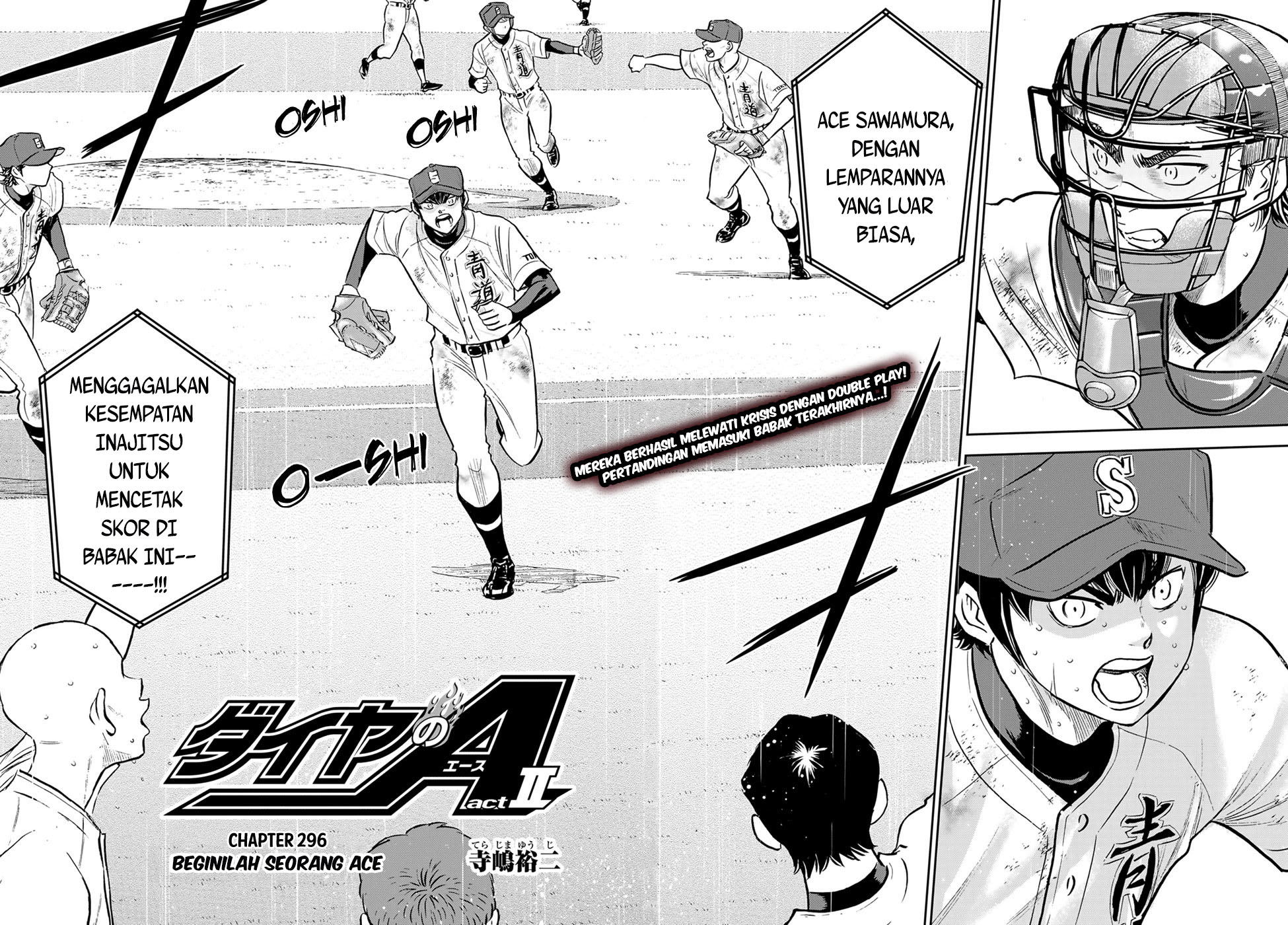 Diamond no Ace Act 2 Bab 296 halaman 4