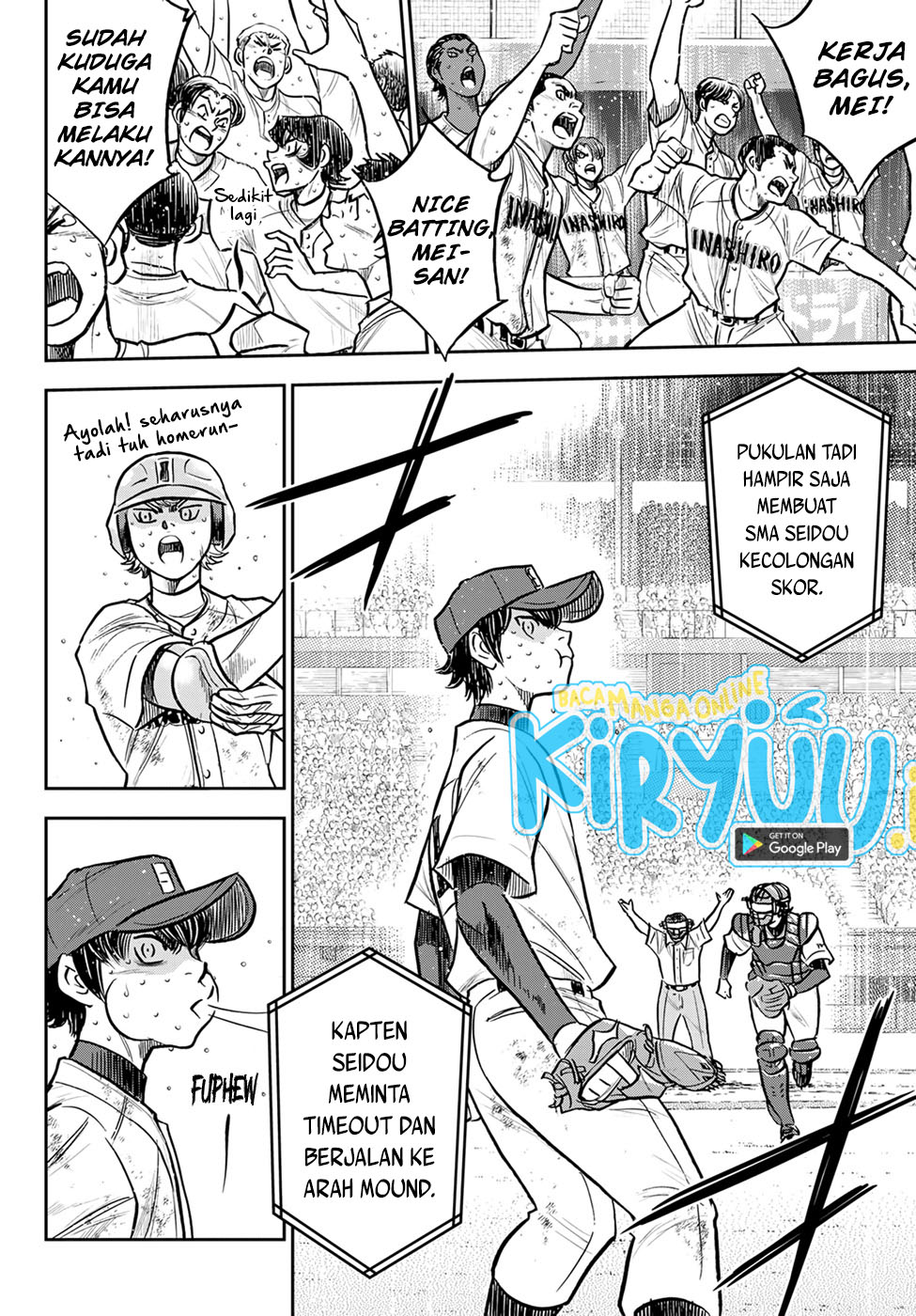 Diamond no Ace Act 2 Bab 301 halaman 9