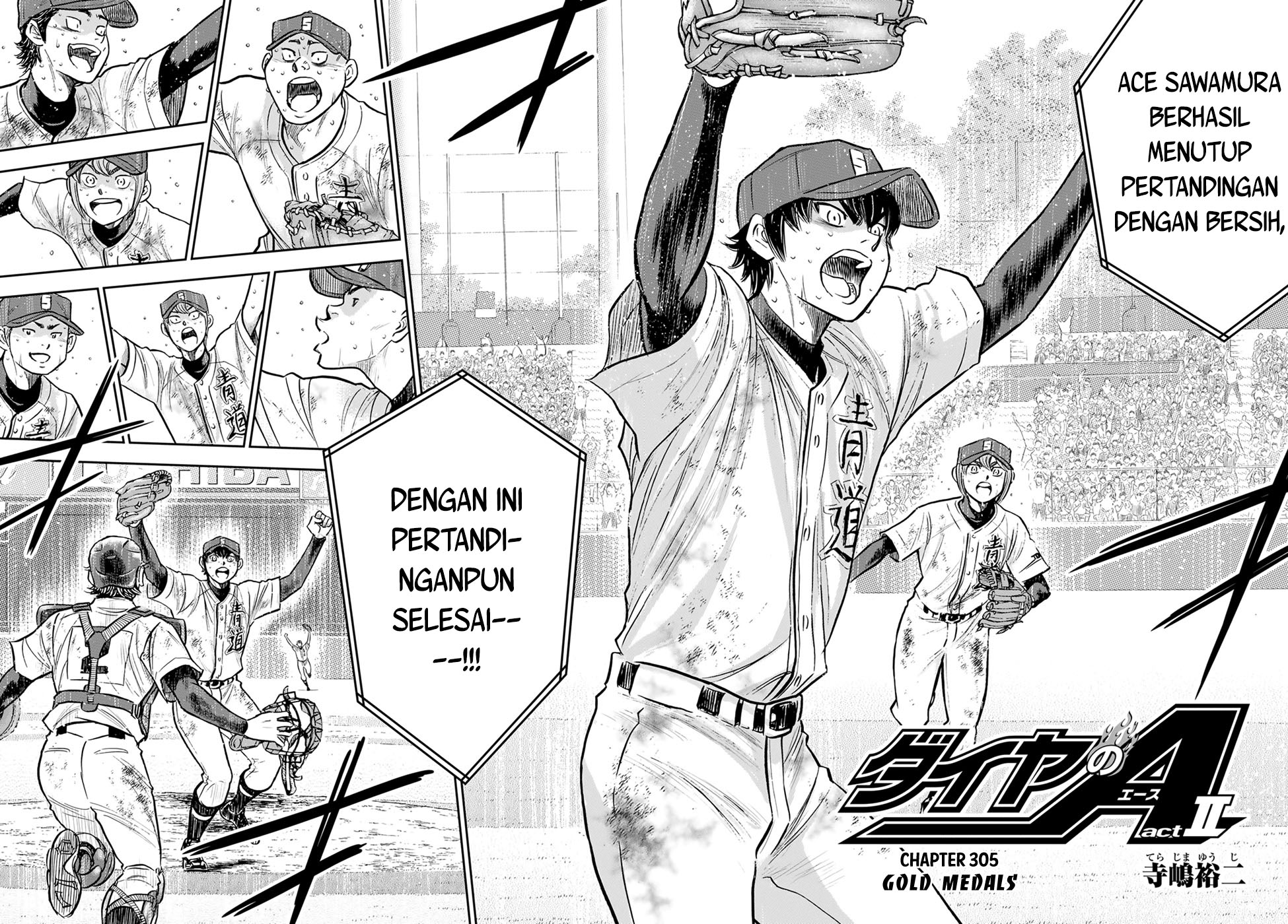 Diamond no Ace Act 2 Bab 305 halaman 4