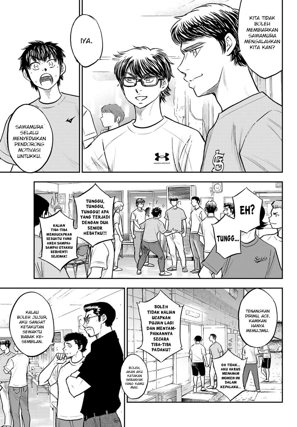 Diamond no Ace Act 2 Bab 307 halaman 9