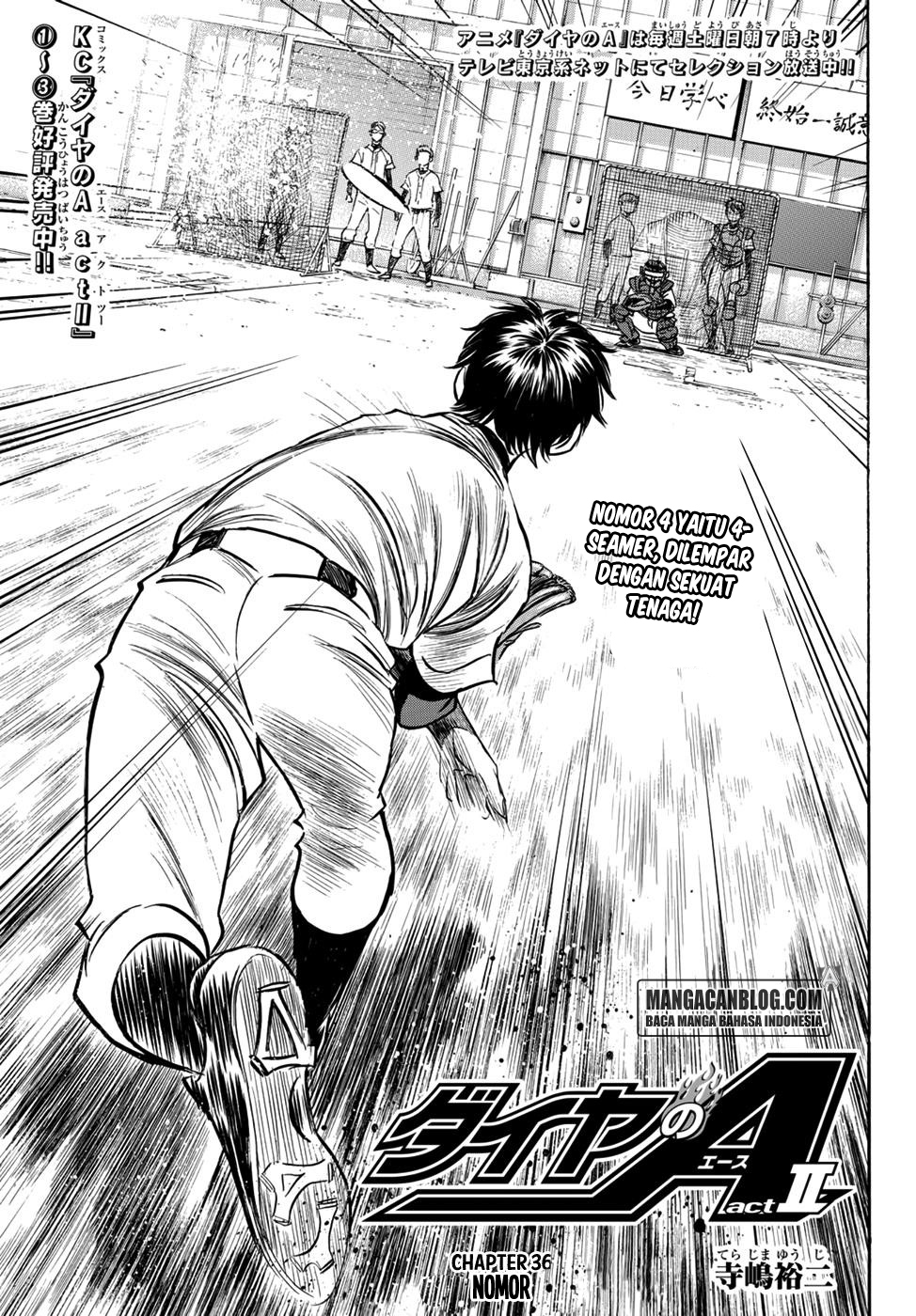 Diamond no Ace Act 2 chapter 36 halaman 1