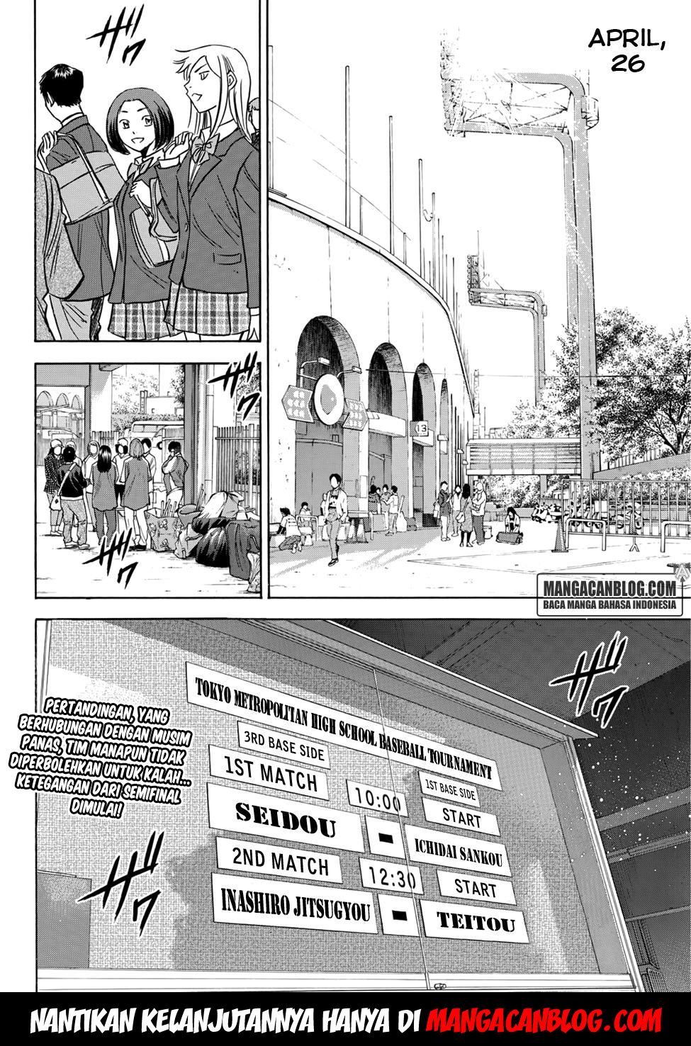 Diamond no Ace Act 2 chapter 36 halaman 20