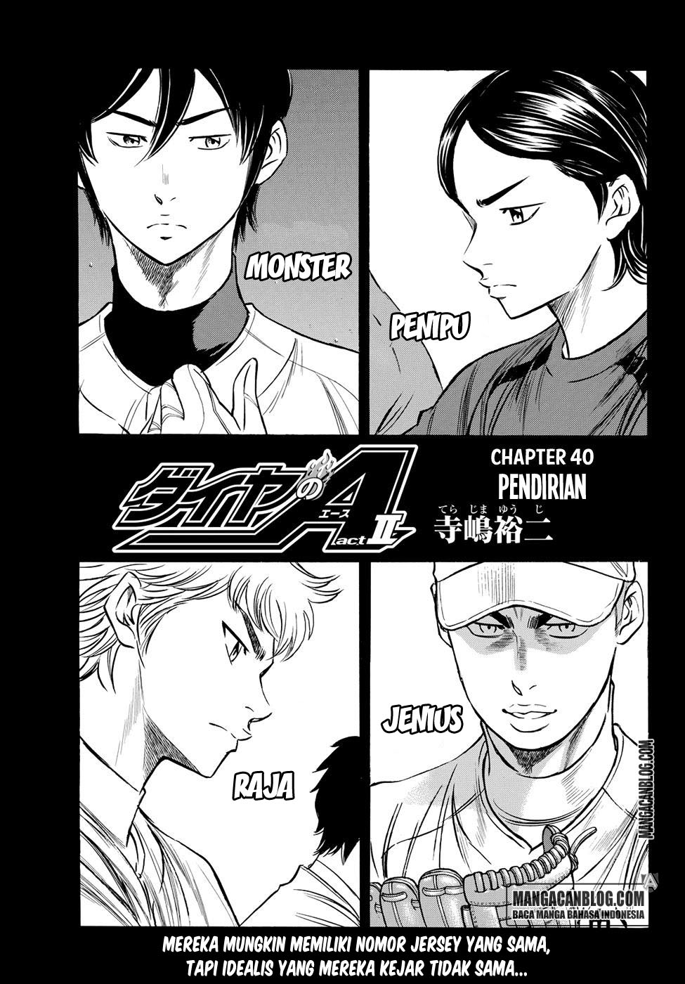 Diamond no Ace Act 2 chapter 40 halaman 1