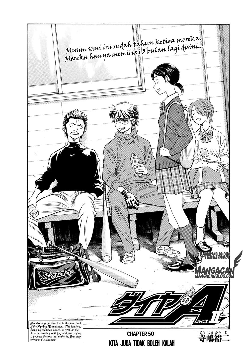 Diamond no Ace Act 2 chapter 50 halaman 1