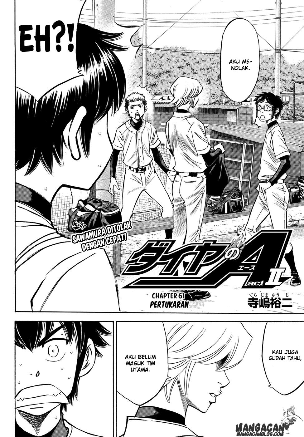 Diamond no Ace Act 2 Bab 61 halaman 2