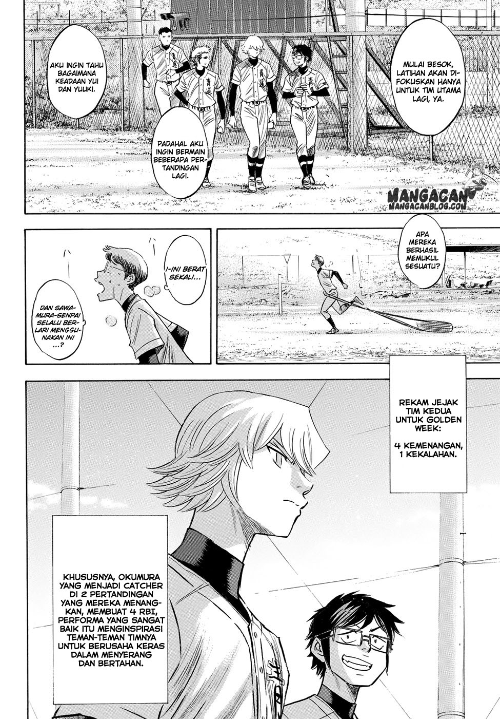 Diamond no Ace Act 2 Bab 77 halaman 4