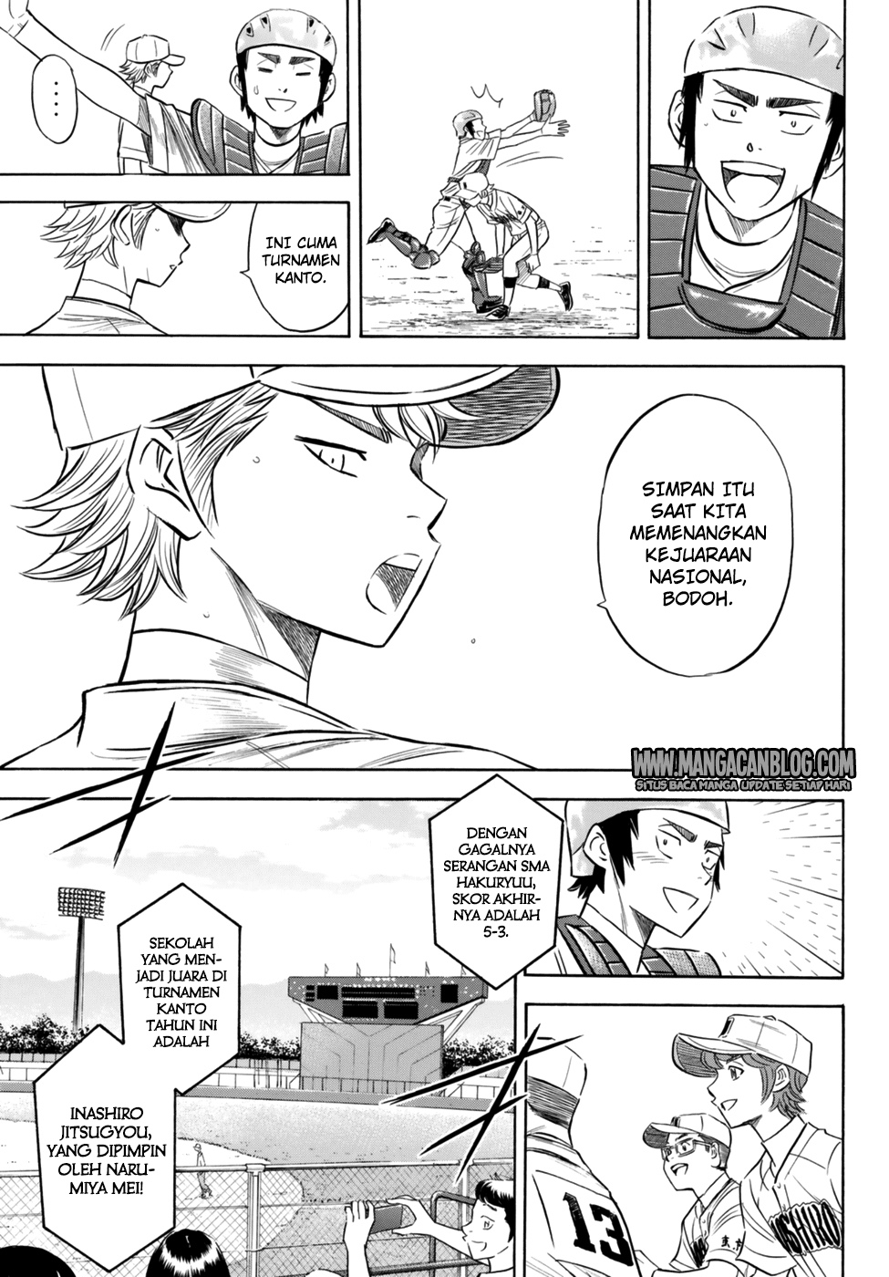 Diamond no Ace Act 2 Bab 92 halaman 9