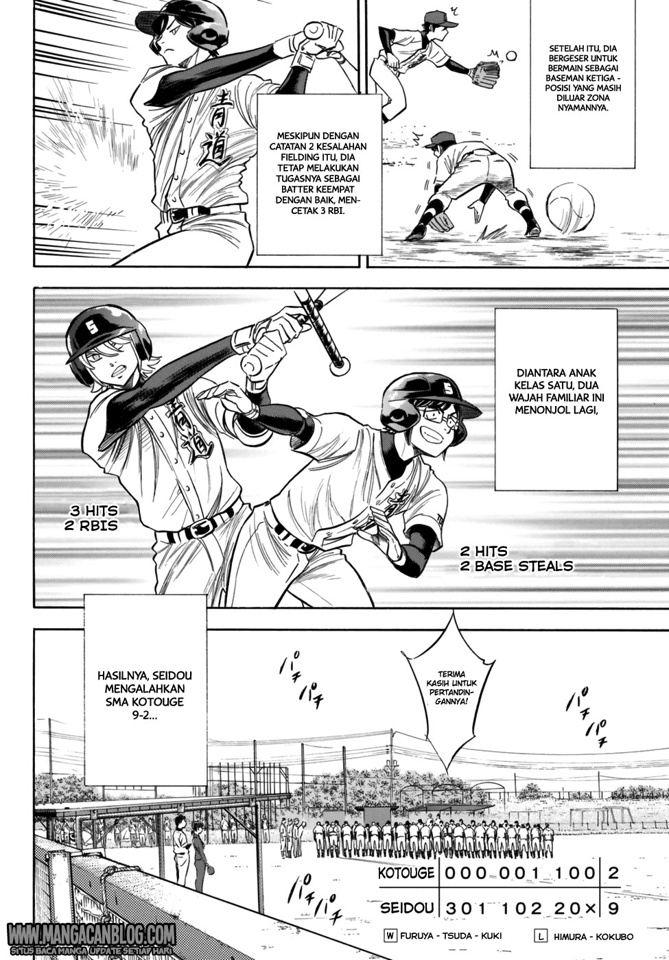 Diamond no Ace Act 2 chapter 95 halaman 14