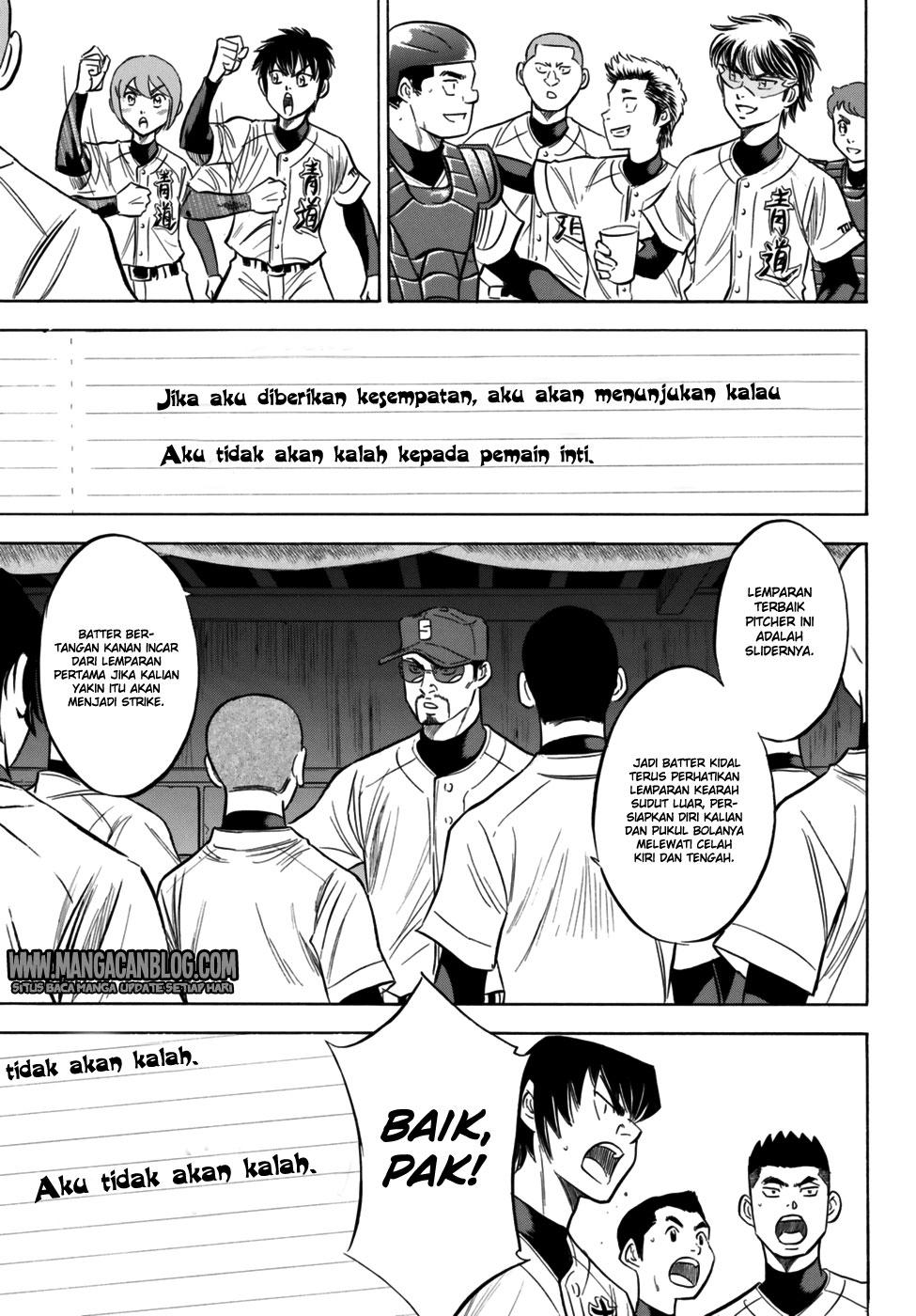 Diamond no Ace Act 2 chapter 95 halaman 19