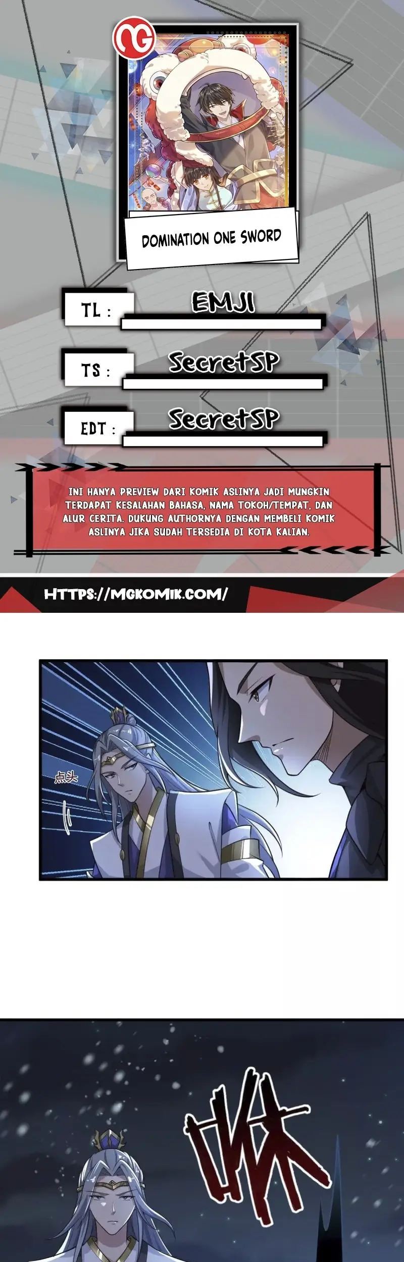 Domination One Sword chapter 215 halaman 1