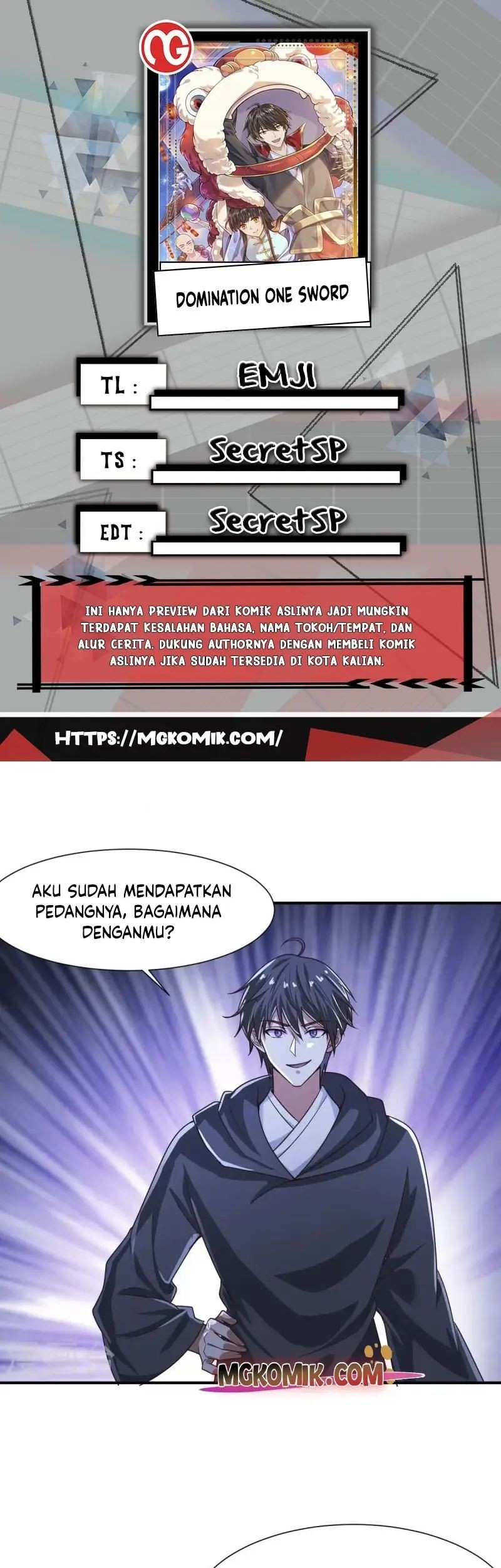 Domination One Sword chapter 218 halaman 1
