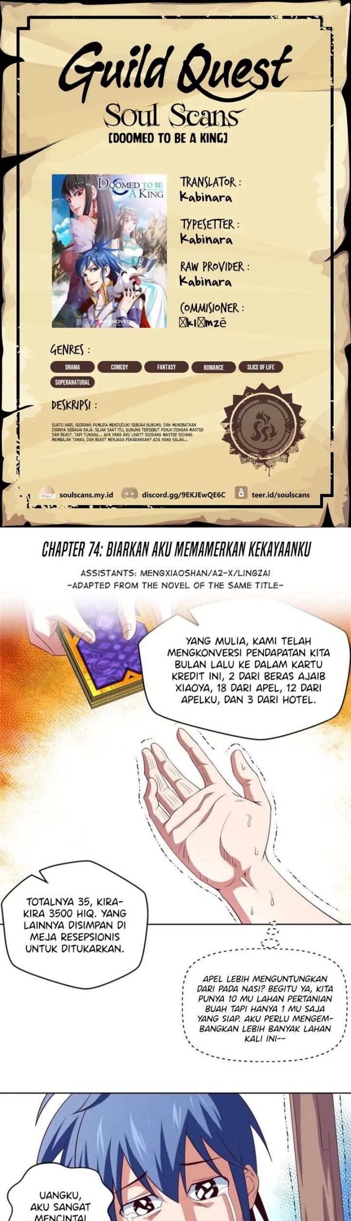 Doomed To Be A King Bab 74 halaman 1