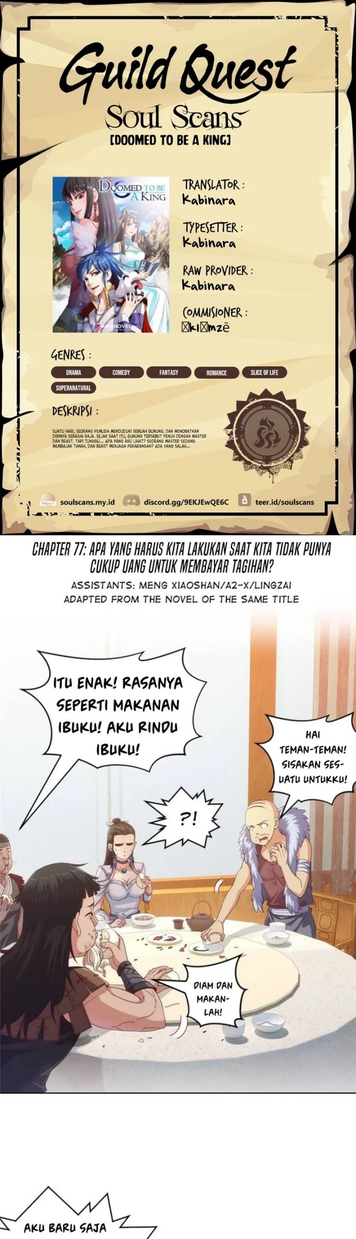 Doomed To Be A King Bab 77 halaman 1