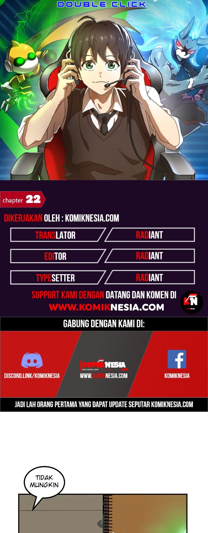 Double Click Bab 22 halaman 1