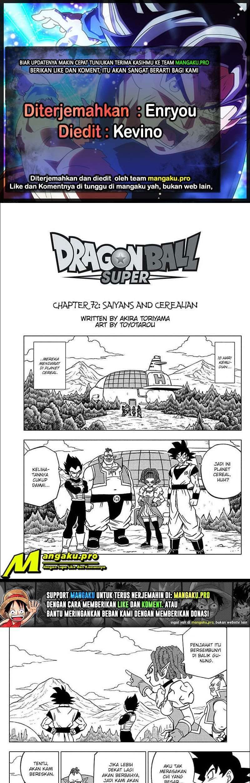 Dragon Ball Super chapter 72.1 halaman 1