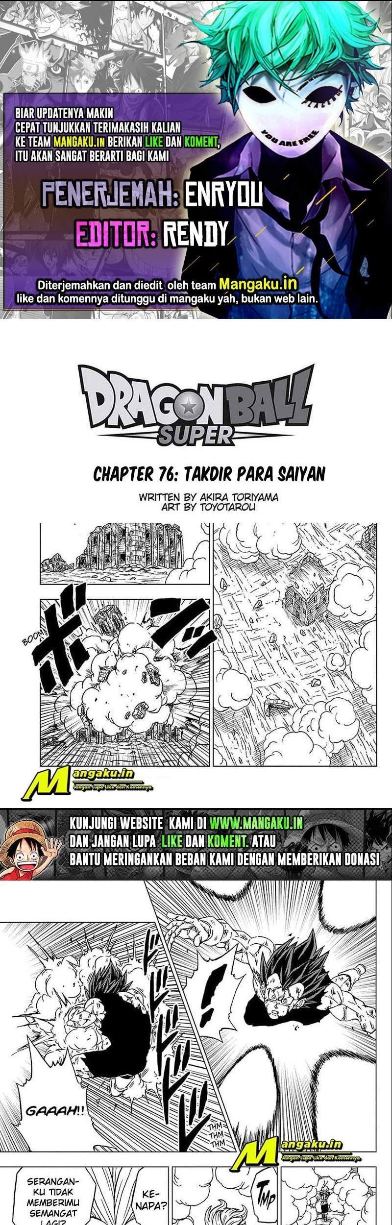 Dragon Ball Super Bab 76.1 halaman 1