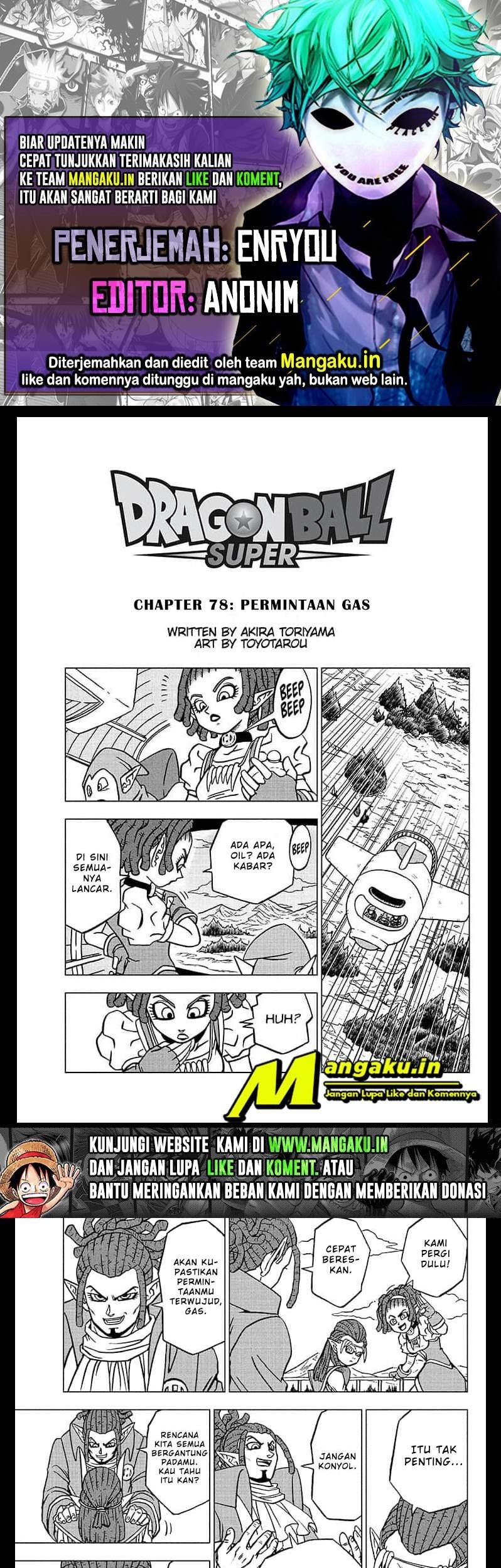 Dragon Ball Super Bab 78.1 halaman 1
