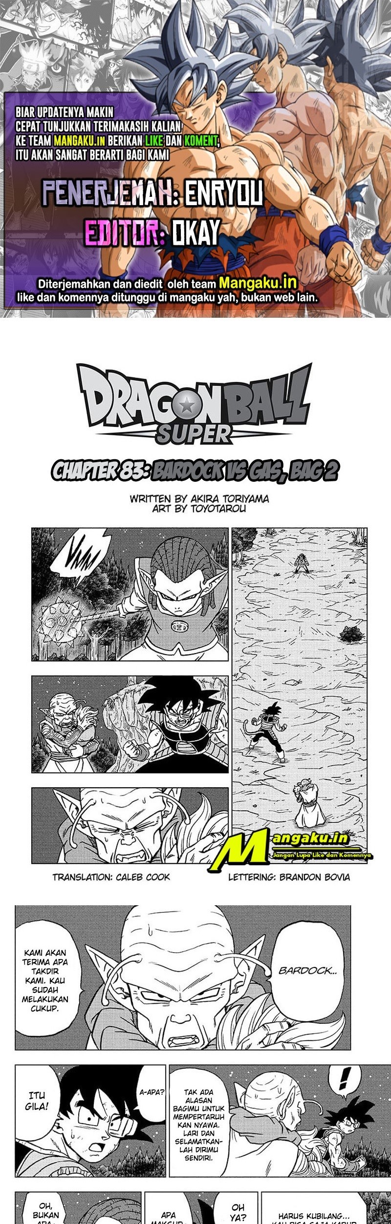 Dragon Ball Super chapter 83.1 halaman 1