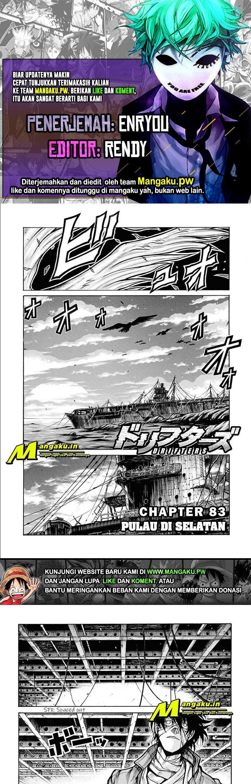 Drifters Bab 83 halaman 1