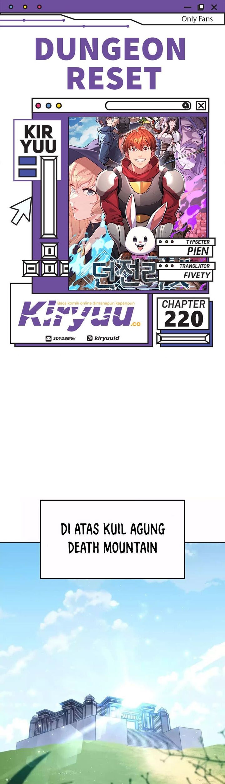 Dungeon Reset Bab 220 halaman 1