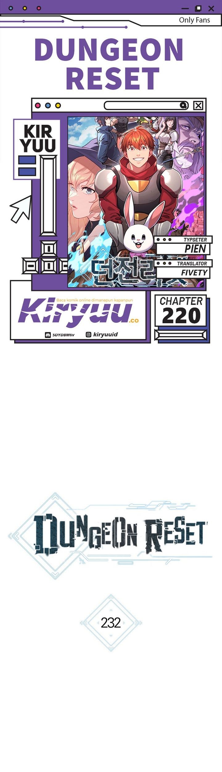 Dungeon Reset Bab 232 halaman 1
