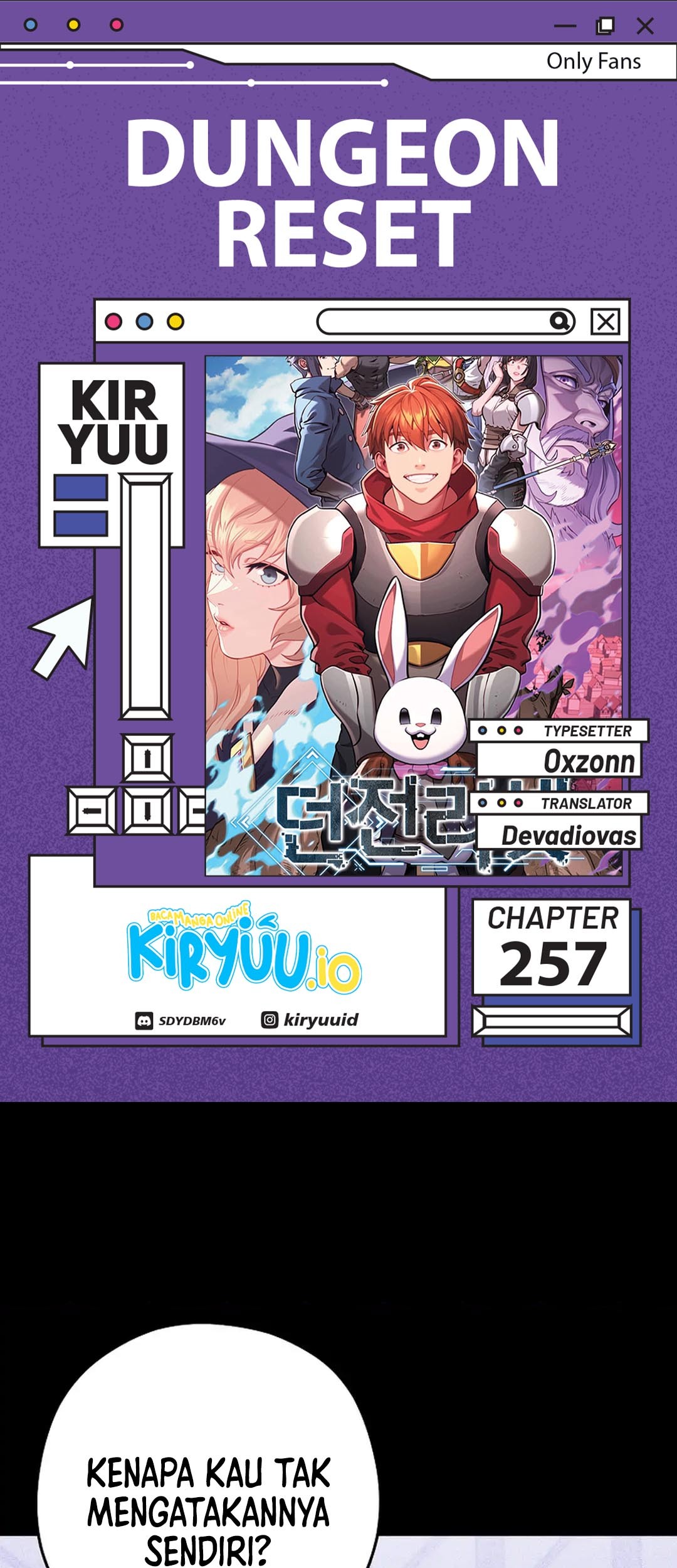 Dungeon Reset Bab 257 halaman 1