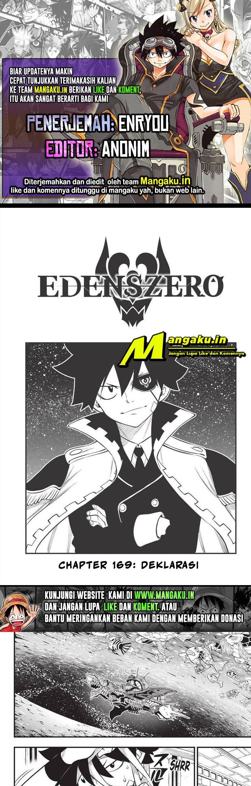Eden’s Zero Bab 169 halaman 1