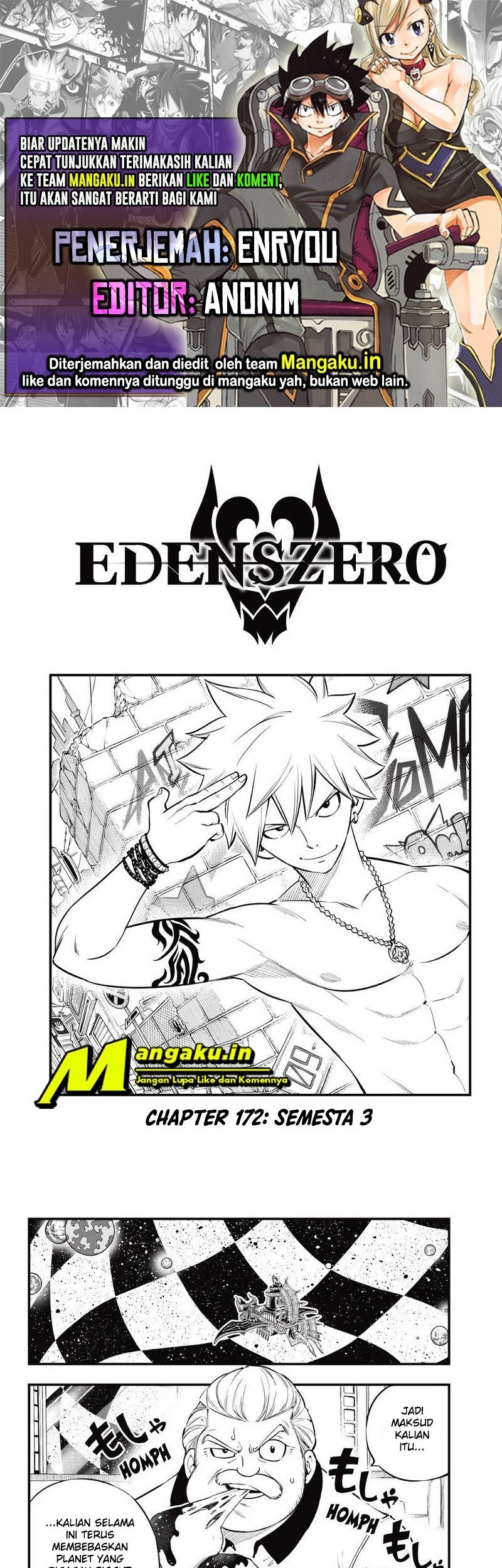 Eden’s Zero Bab 172 halaman 1