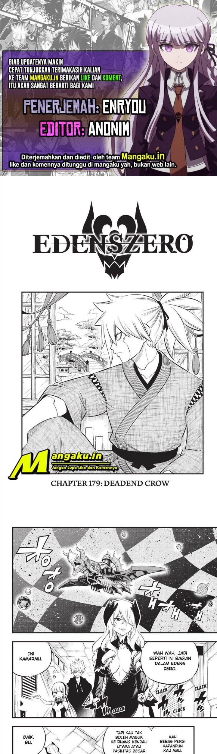 Eden’s Zero Bab 179 halaman 1