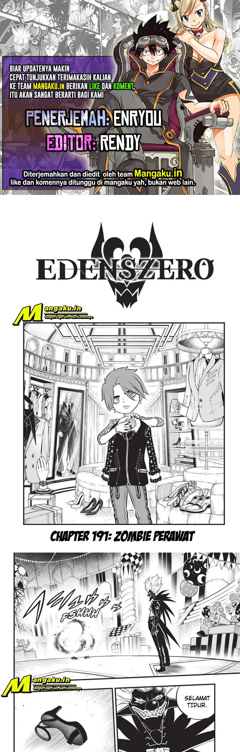 Eden’s Zero chapter 191 halaman 1