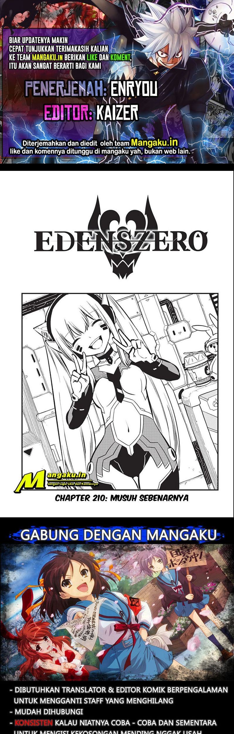 Eden’s Zero Bab 210 halaman 1
