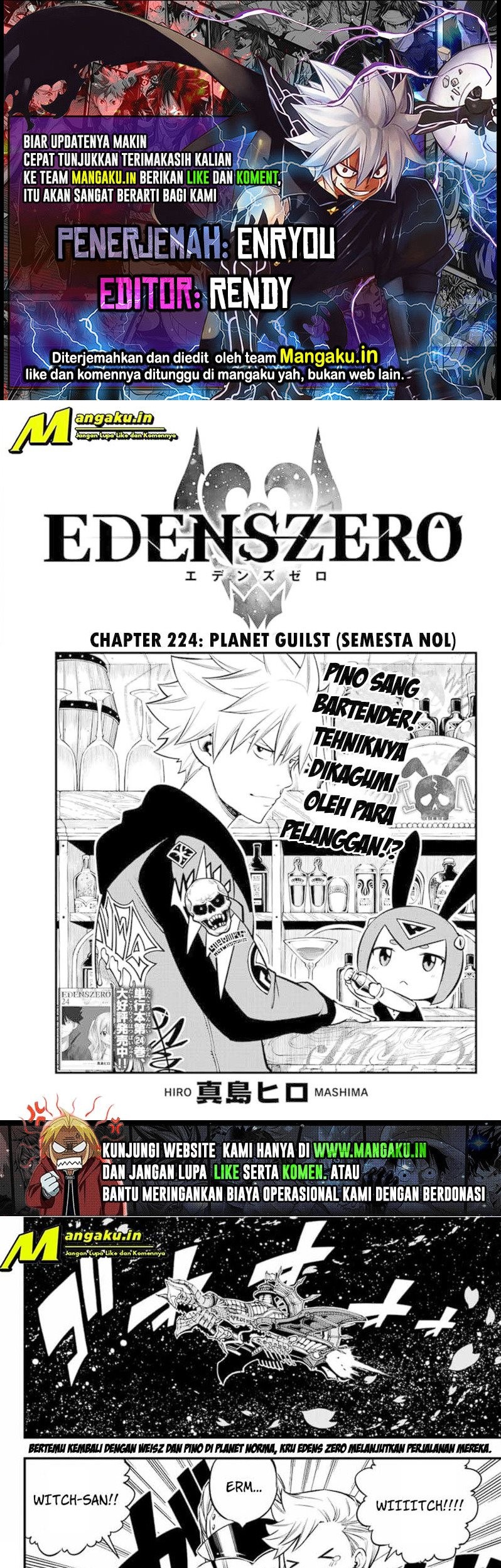 Eden’s Zero Bab 224 halaman 1