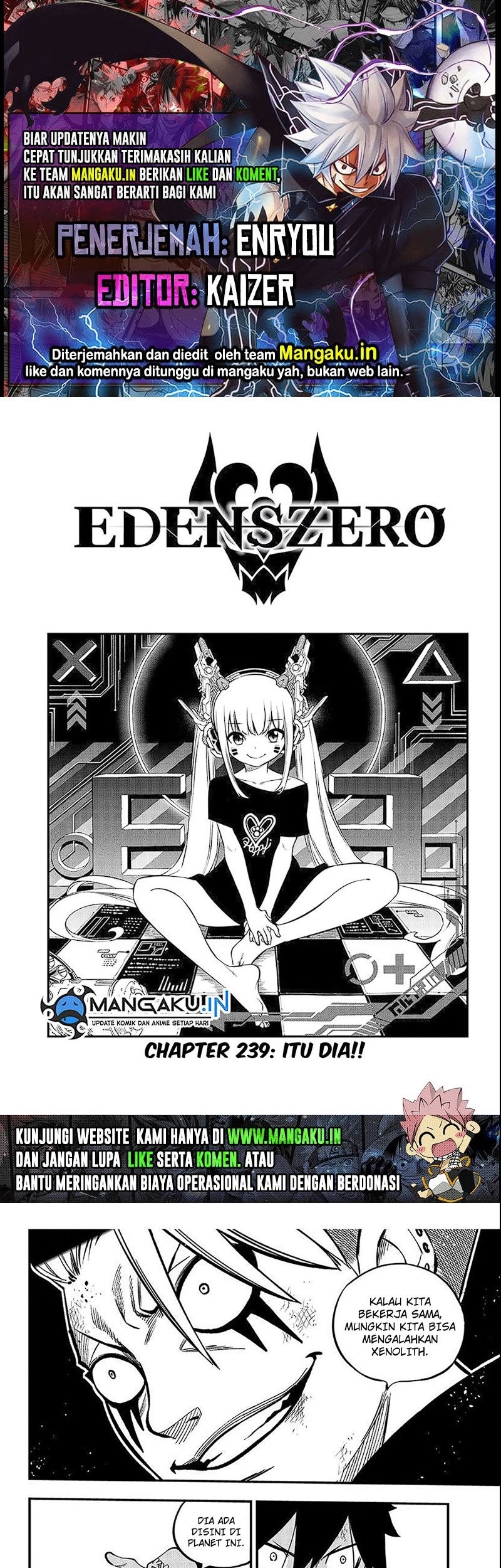 Eden’s Zero Bab 239 halaman 1