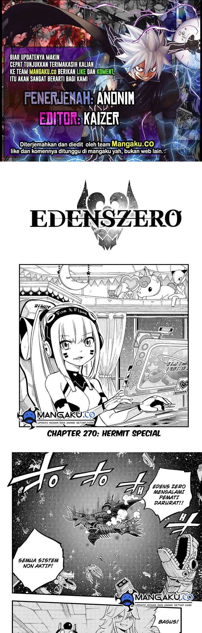 Eden’s Zero Bab 270 halaman 1
