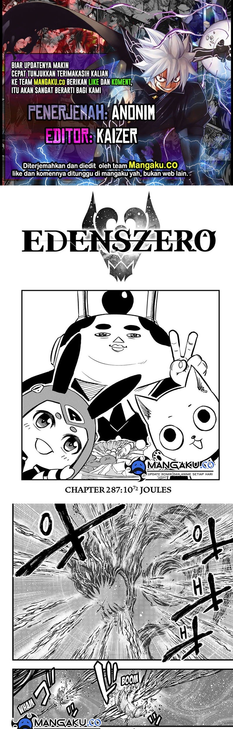 Eden’s Zero Bab 287 halaman 1