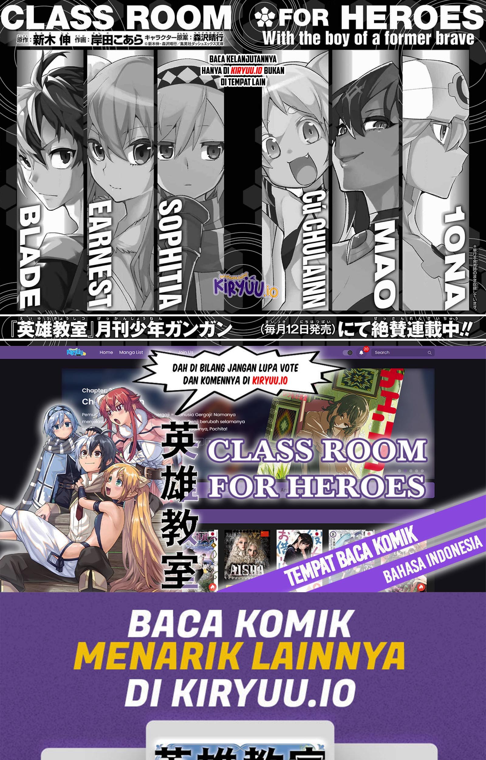 Eiyuu Kyoushitsu Bab 39.3 halaman 38