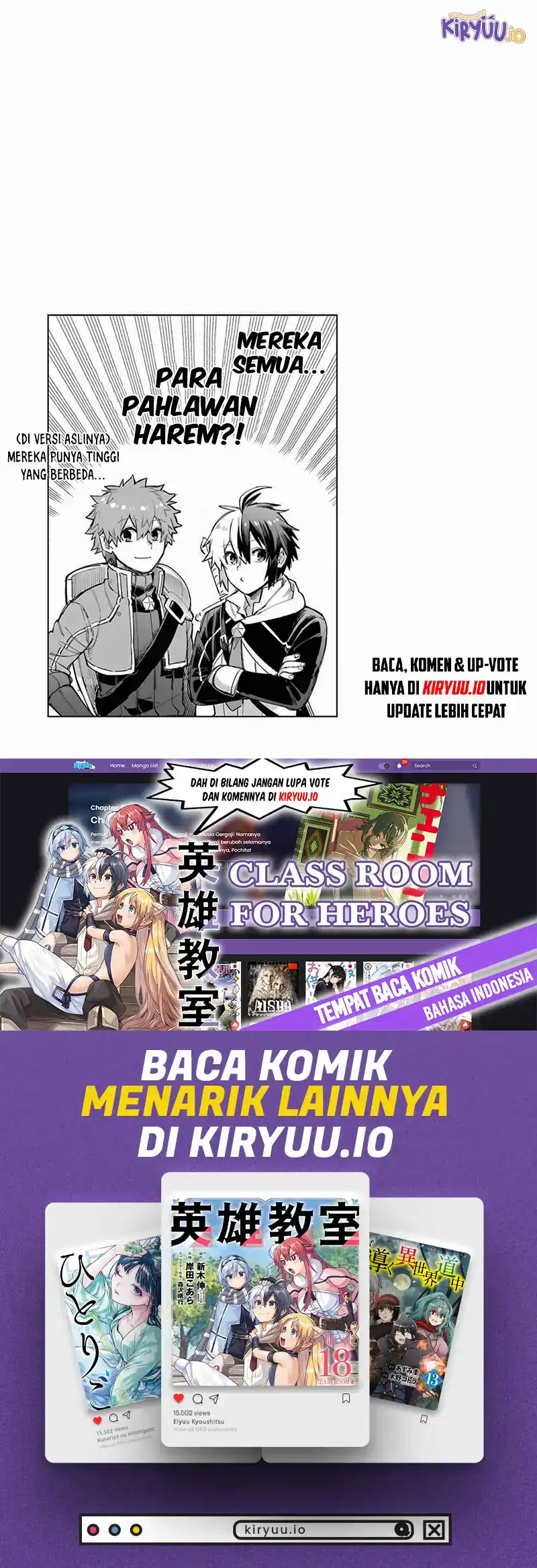 Eiyuu Kyoushitsu Bab 43.3 halaman 49