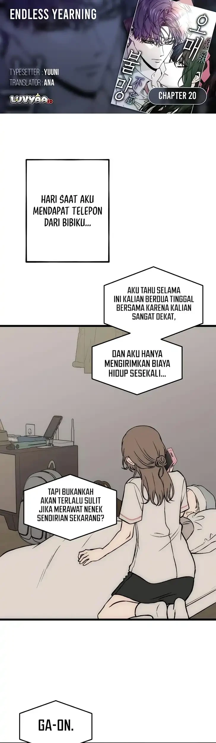 Endless Yearning Bab 20 halaman 1