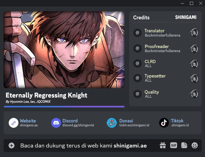 Eternally Regressing Knight chapter 108 halaman 1