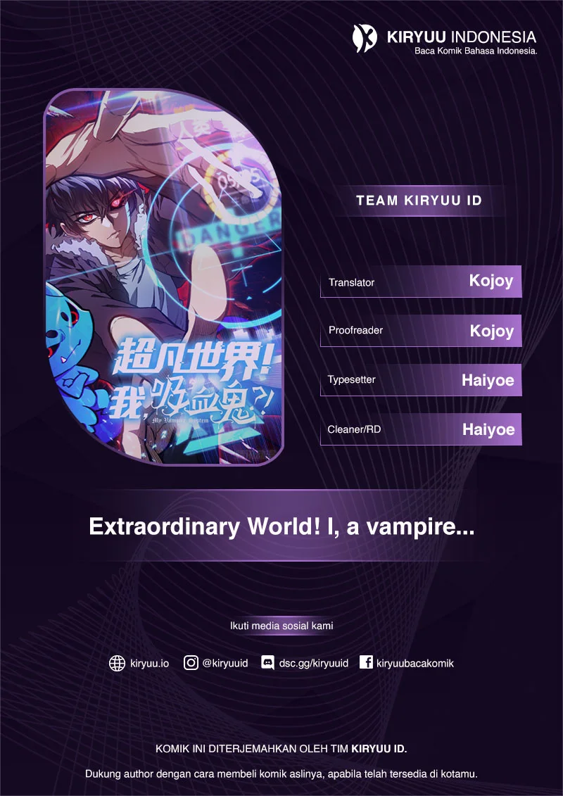 Extraordinary World?! Me… A Vampire?! chapter 24 halaman 1