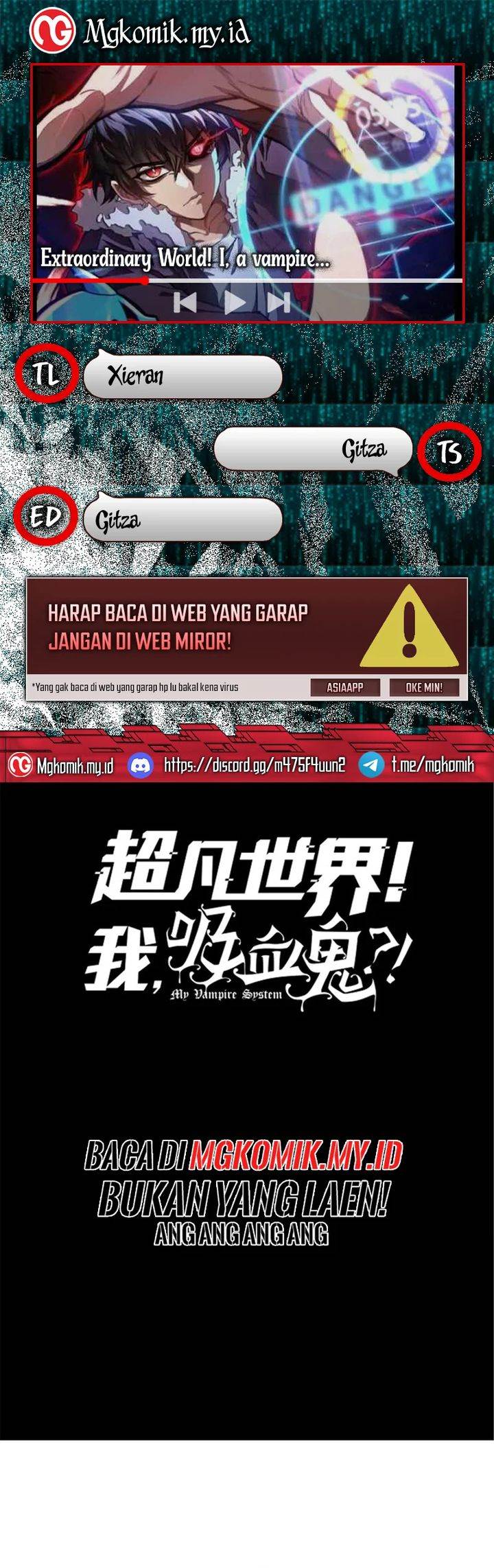 Extraordinary World?! Me… A Vampire?! chapter 3 halaman 1